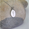 Birth Flower Necklace: September (Morning Glory) sterling silver