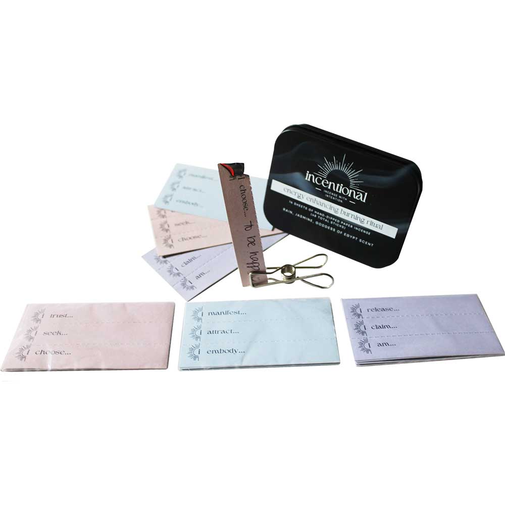 Incentional Energy Enhancing Paper Incense Kit