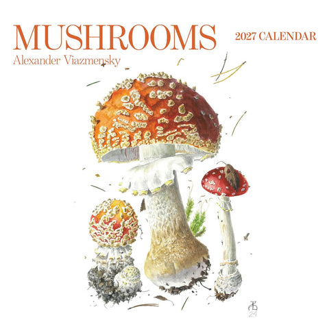 Wall Calendar 2027 Mushrooms