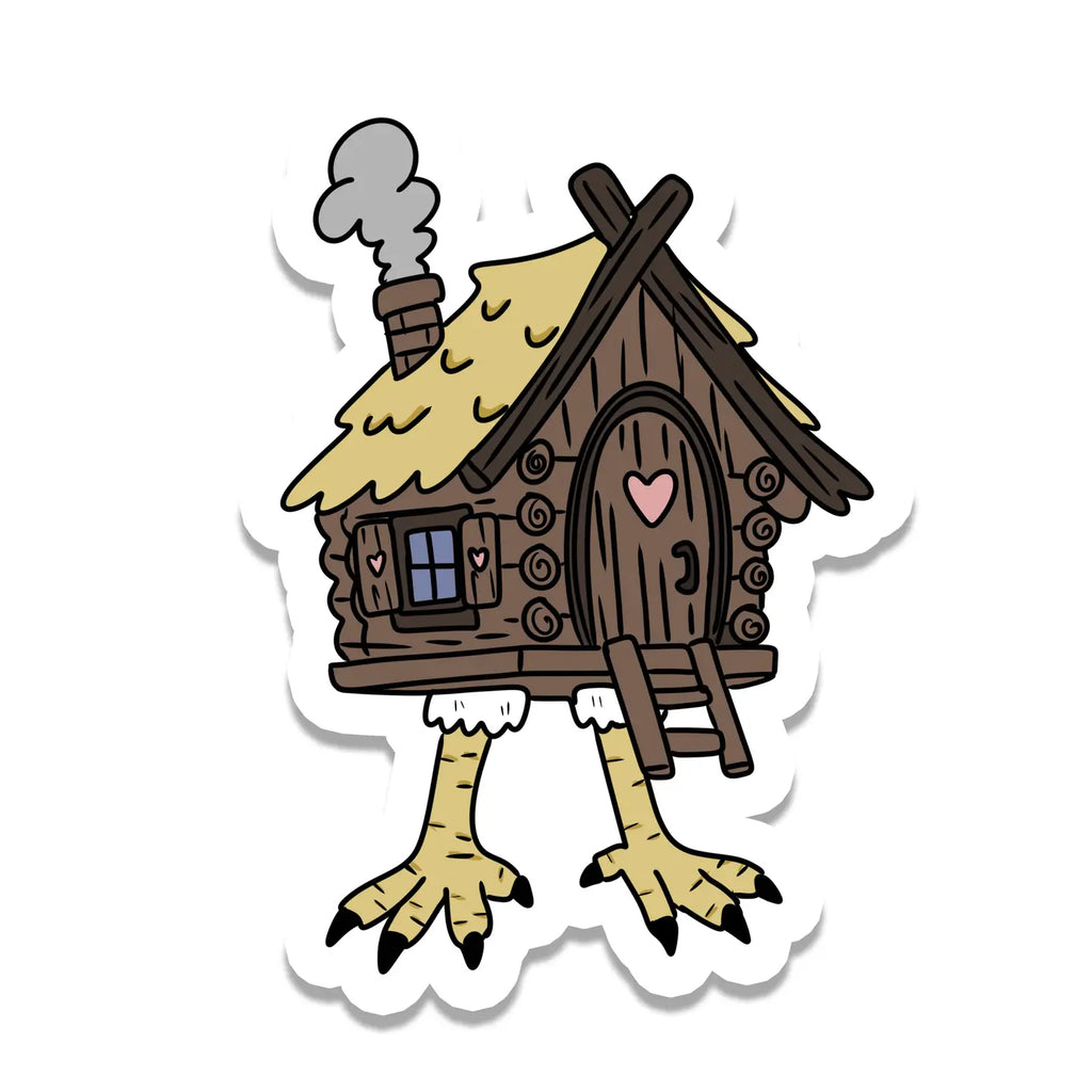 Vinyl Sticker : Baba Yaga House