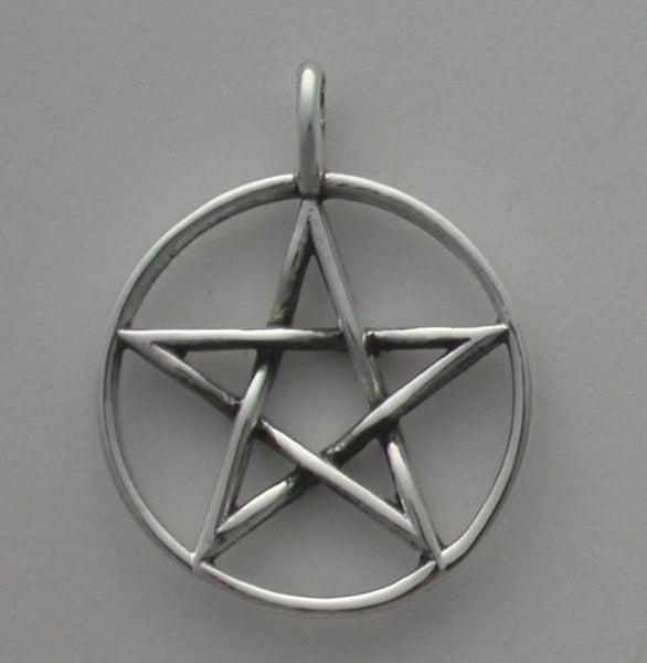Pendant Pentacle 18mm Sterling Silver