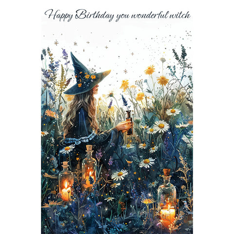 Greeting Card Wonderful Witch