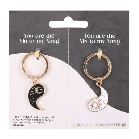 Pair of Yin Yang Best Friend Keyrings