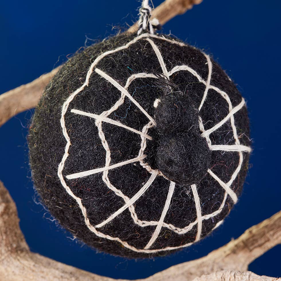 Felt Spider Web Halloween Decoration