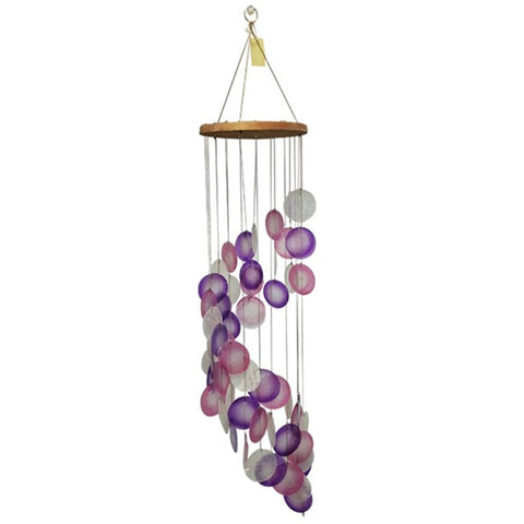 Spiral Shell chime - purple/ pink