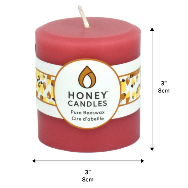 Beeswax Pillar Candle 3x3