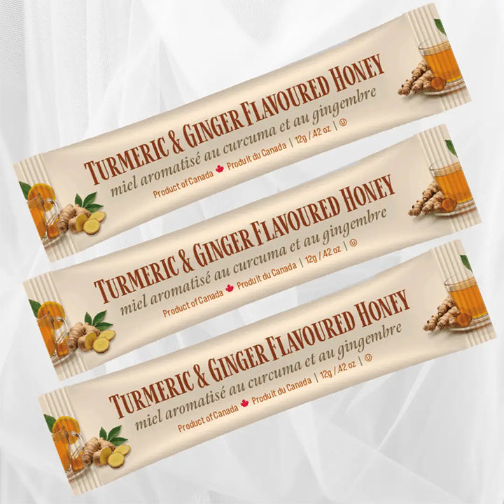 Honey Squeeze Pack - Turmeric & Ginger Flavoured (one 12g package)
