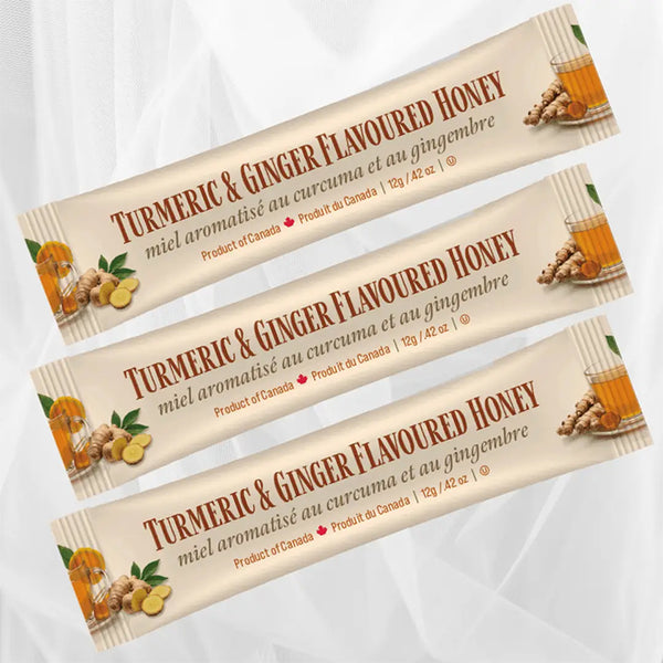 Honey Squeeze Pack - Turmeric & Ginger Flavoured (one 12g package)
