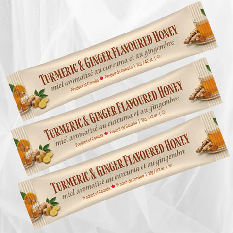Honey Squeeze Pack - Turmeric & Ginger Flavoured (one 12g package)
