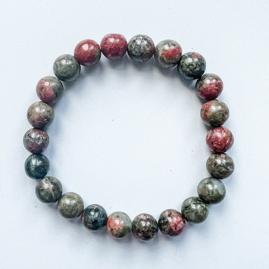 Bracelet 8mm unakite