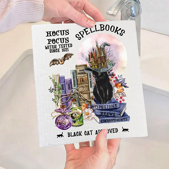 Dish Cloth Hocus Pocus Spellbooks