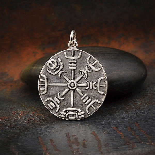 Pendant Viking Compass sterling silver