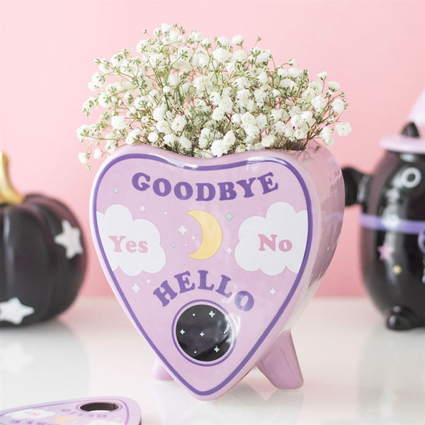 Candy Cauldron - Pastel Planchette Shaped Ceramic Flower Vase