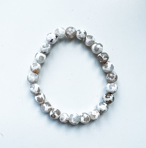 Bracelet 8mm dzi agate