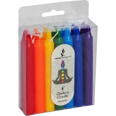 Ritual candle chakra colours 14 pack