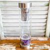 Amethyst Water Bottle with Tea Strainer