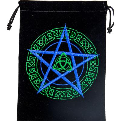 Bag Velvet Celtic Pentacle 5x7”