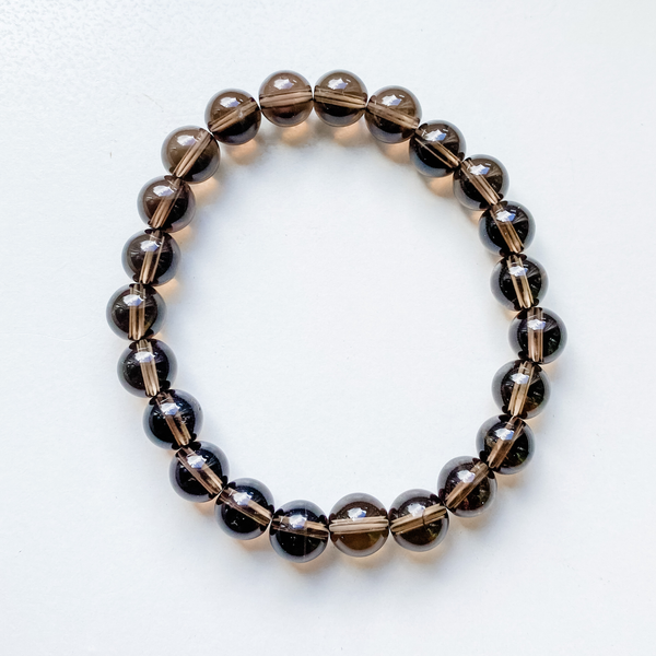 Bracelet 8mm smoky quartz