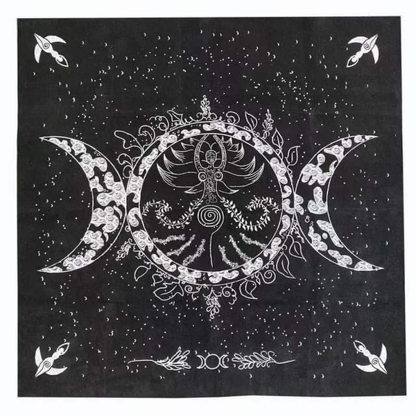 Altar/Tarot Cloth triple moon