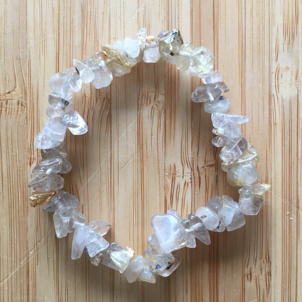Bracelet puce quartz rutile
