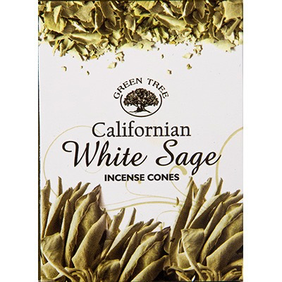 Cone Incense green tree white sage