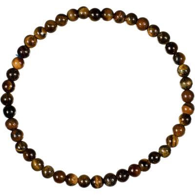 Bracelet 4mm tiger eye bead