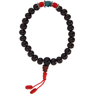 Bracelet Mala Palissandre et Turquoise