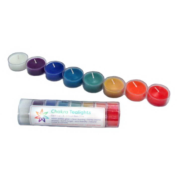 Enlighten Chakra Tealight Roll Beeswax Candles