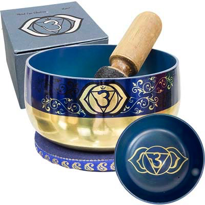 Singing bowl 5” third eye chakra indigo