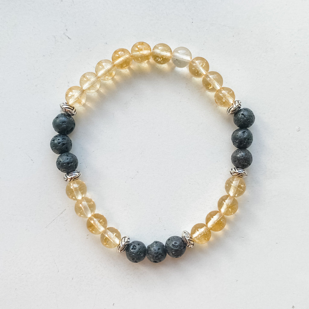 Taurus 6mm astrology bracelet - Citrine