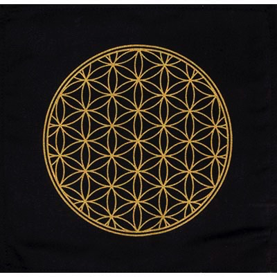 Crystal Grid Cloth Flower of Life 12 x 12”