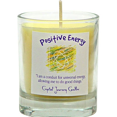 Glass Votive Positive Energy