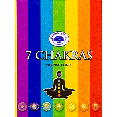 Cone Incense green tree Chakras 10 cones