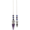 Pendulum chambered amethyst goddess