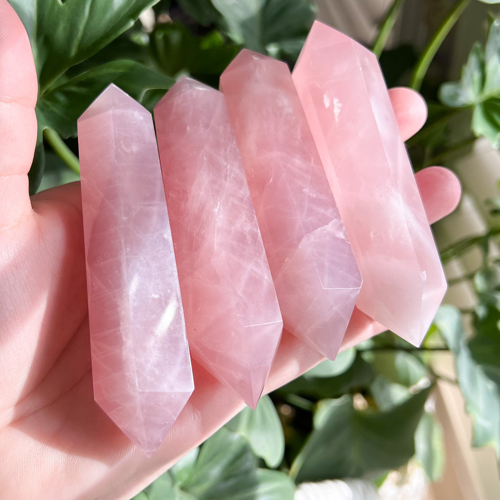 Rose quartz wand