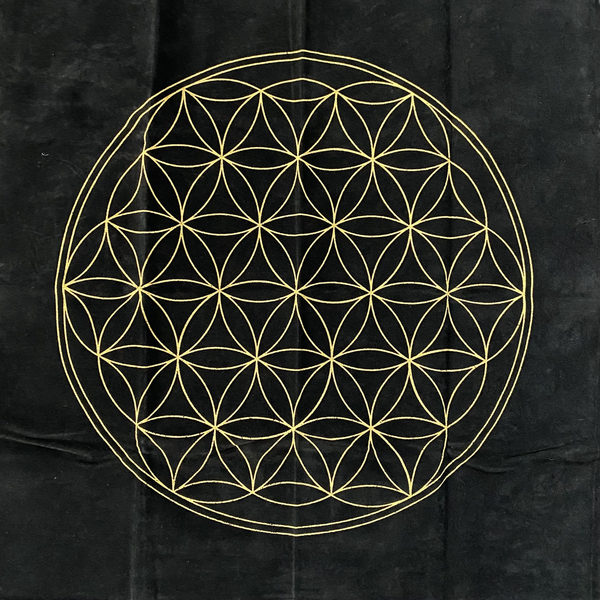 Crystal Grid Cloth Flower of Life - L