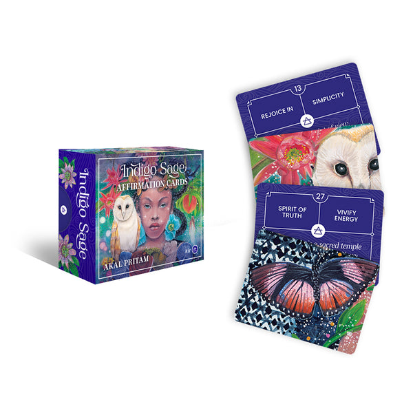 Indigo Sage Affirmation Cards - Akal Pritam