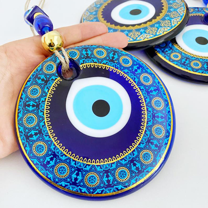 Patterned Evil Eye Wall Hanging, 13cm