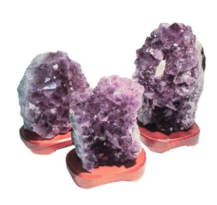 Amethyst cluster lamp