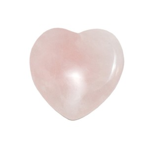 Rose Quartz Heart Flat 35mm