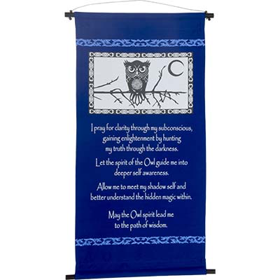 Banner - Owl Spirit Prayer 15x32”