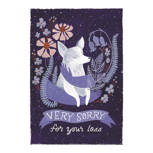 Dog Sympathy Greeting Card