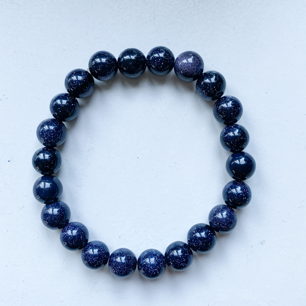 Bracelet 8mm blue goldstone