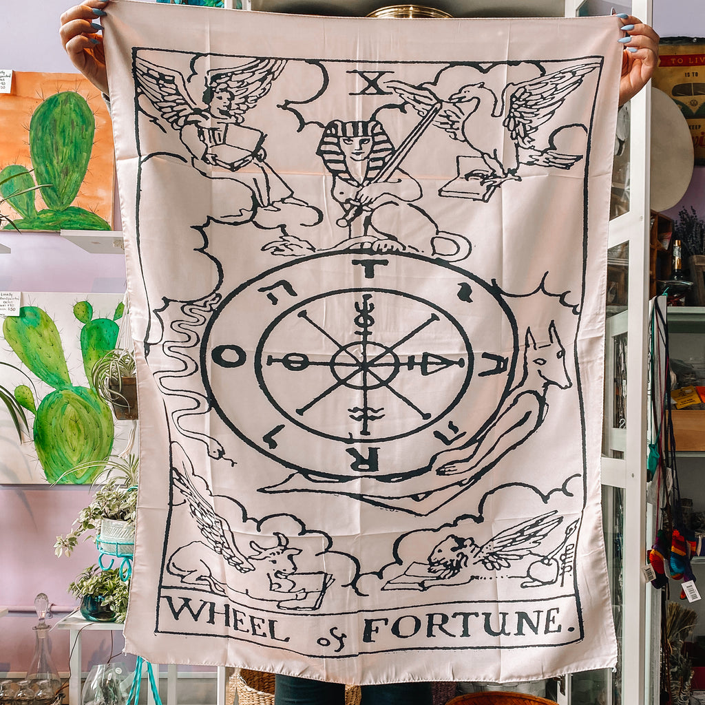 Mini tapestry - wheel of fortune tarot 95x73cm