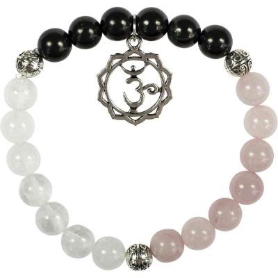 Bracelet 8mm Healing & Om Lotus