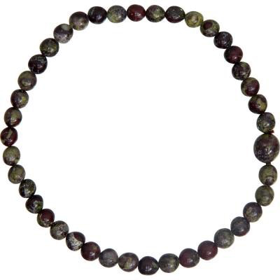 Bracelet 4mm dragon blood jasper bead