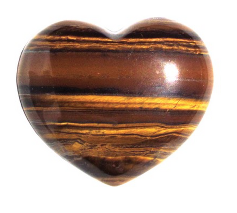 Puffy heart banded tiger jasper