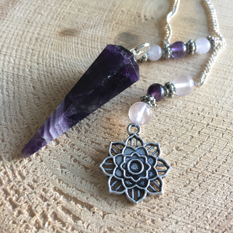 Pendulum Amethyst Lotus