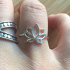 Ring lotus sterling silver