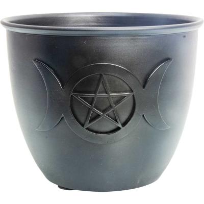 Cleansing pot - cast iron triple moon